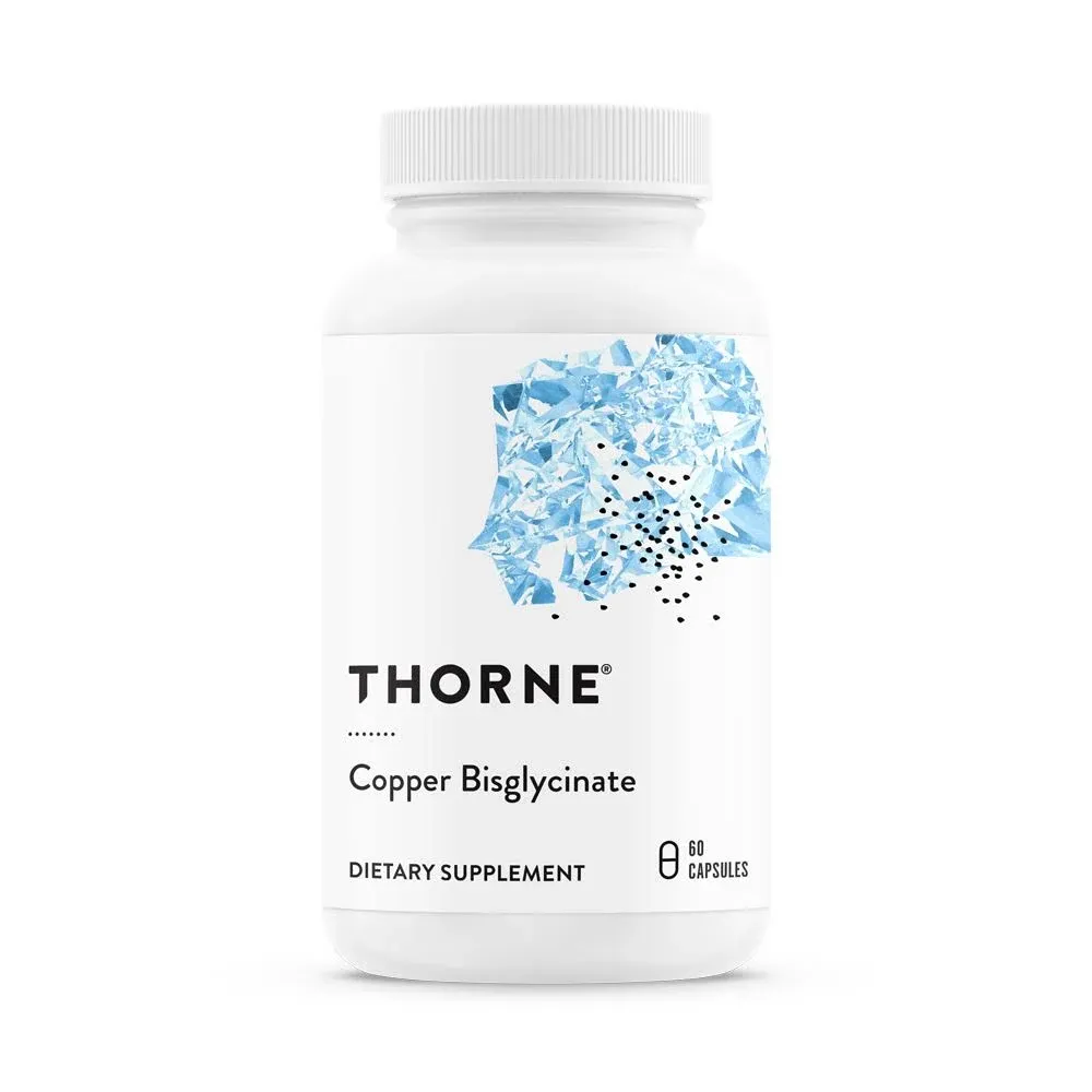 Thorne, Copper Bisglycinate, 60 Capsules