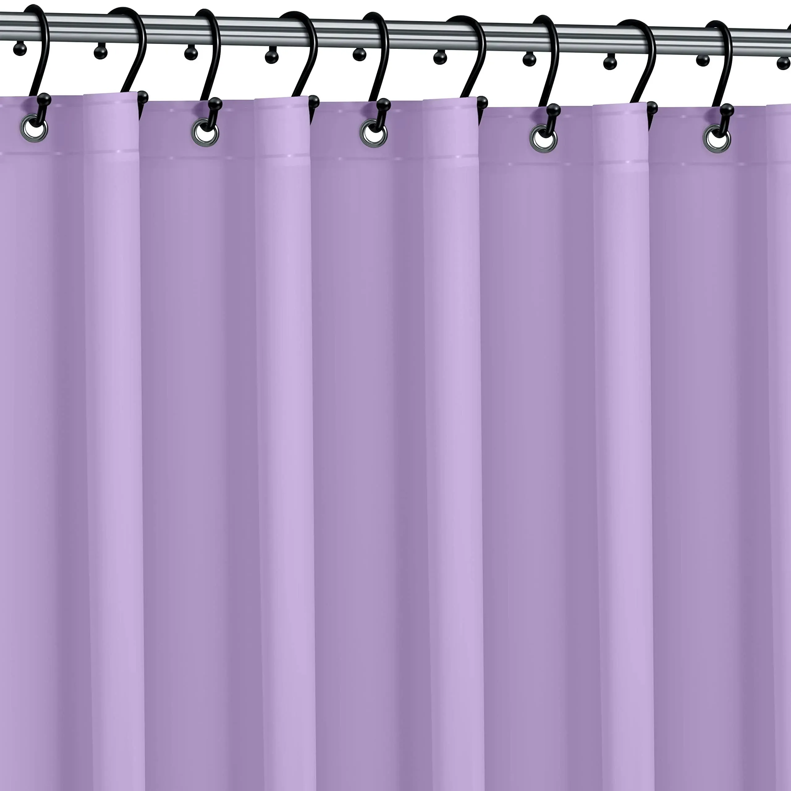 Premium Shower Curtain Liner, 72"W X 72"H - PVC-Free, 6G PEVA Shower Curtain with 12 Rust Proof Grommets And Magnet-weighted Bottom Hem - Moisture Stain Proof Shower Curtain Liner - Lilac