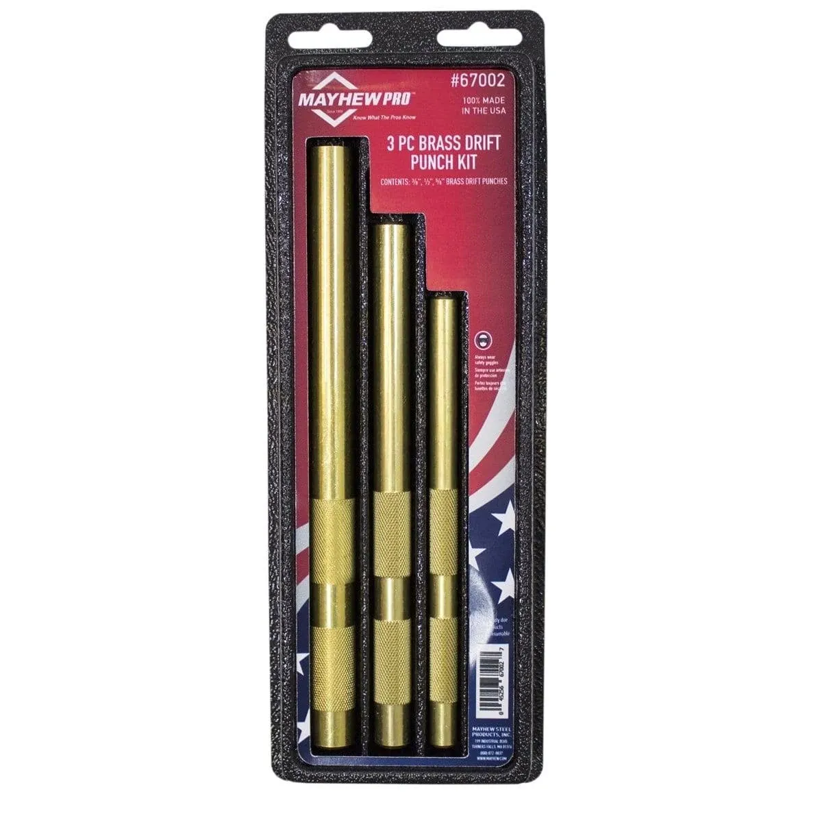 3-PC BRASS DRIFT PUNCH SET