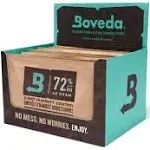 Boveda 72% Two-Way Humidity Control Packs For Wood Humidifier Boxes – 12 Pack – Moisture Absorbers – Humidifier Packs – Individually Wrapped Hydration Packets