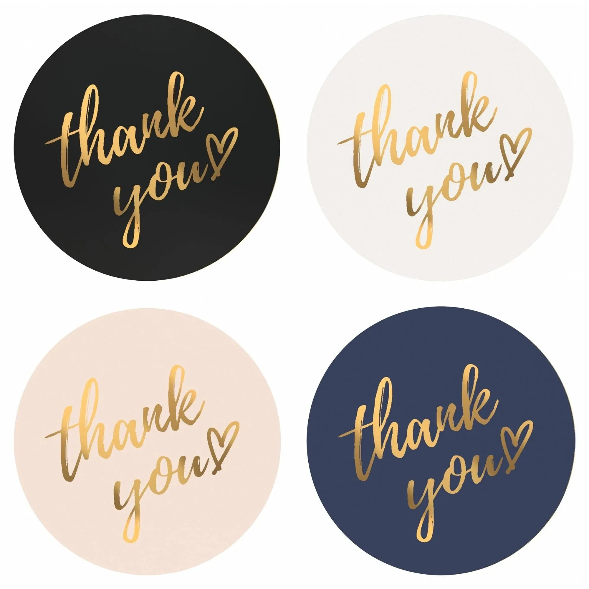 Mobiusea Party Thank You Stickers Roll | Simple and Sincere | 1.5 inch | | 500 |