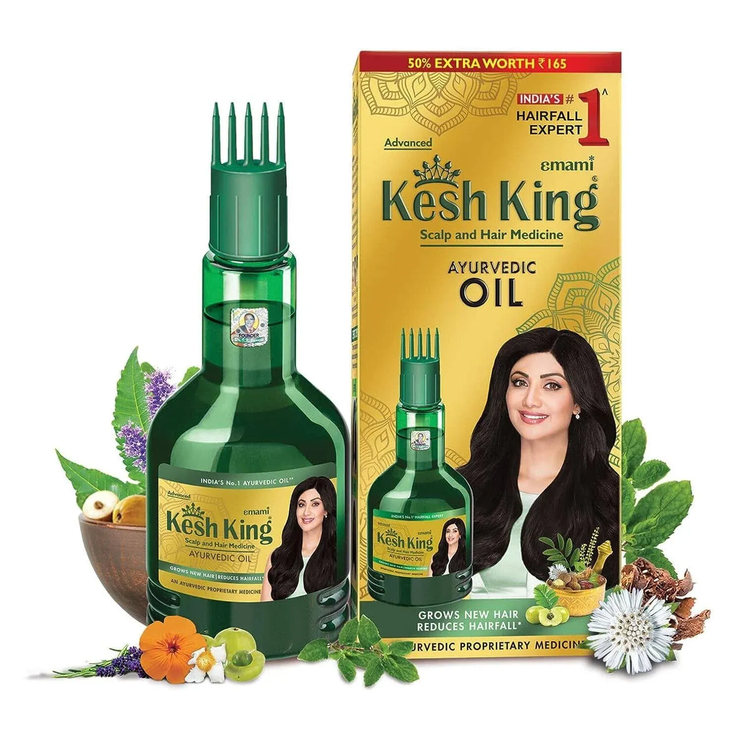 Kesh King Reduces Hairfall |21 Natural Ingredients | Grows New Hair - 300 Ml