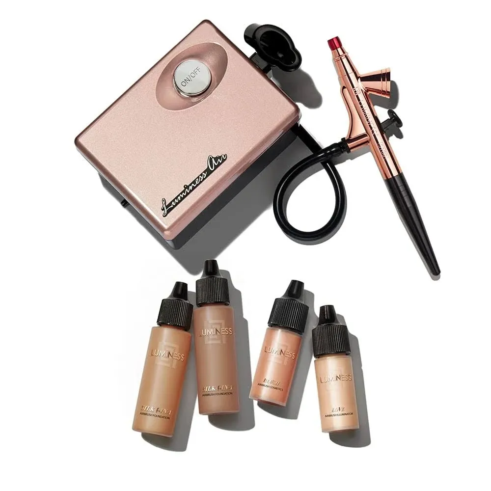 Luminess Air Rose Gold Legend Airbrush System with Tan Starter Kit