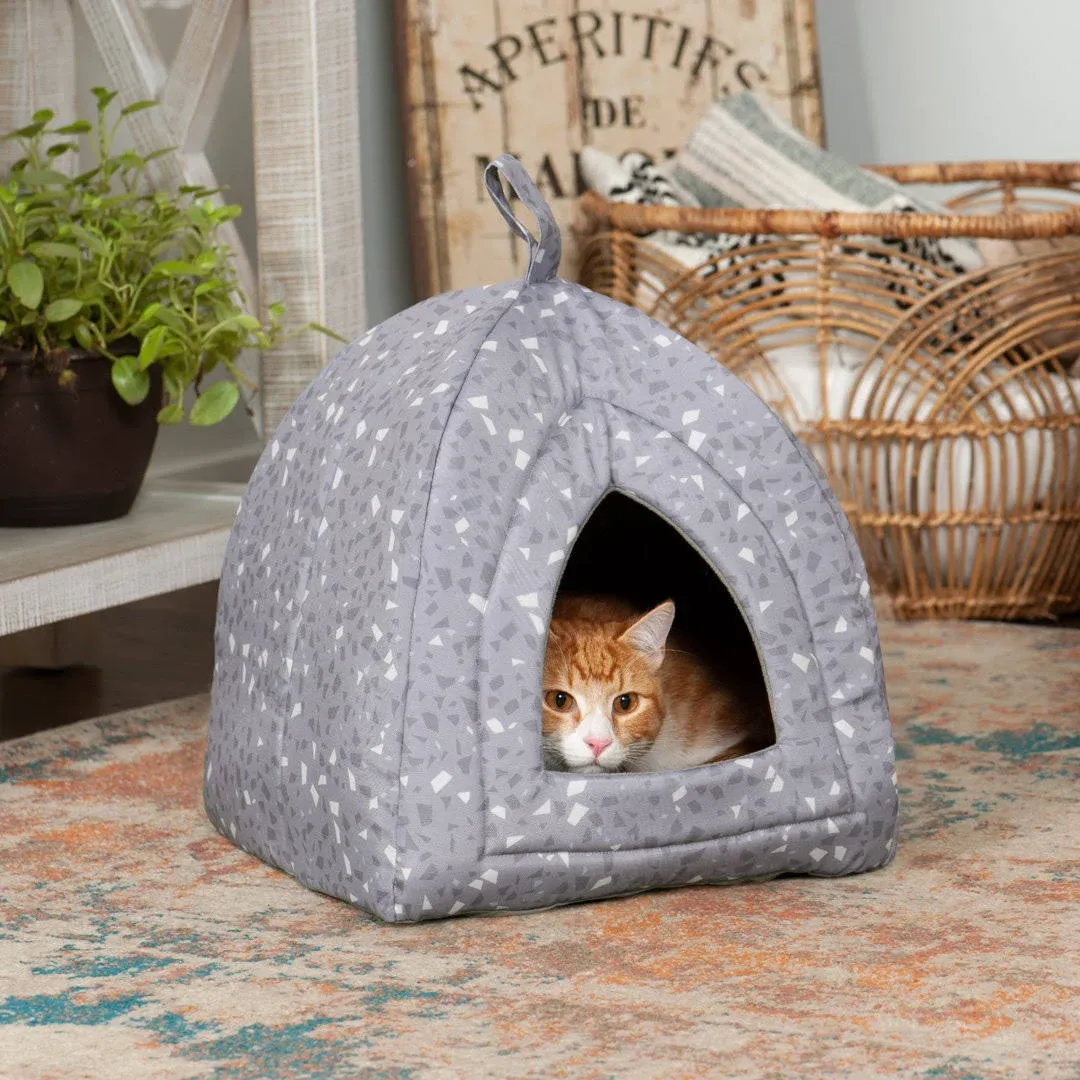 FurHaven Fleece Pet Tent Cat Bed