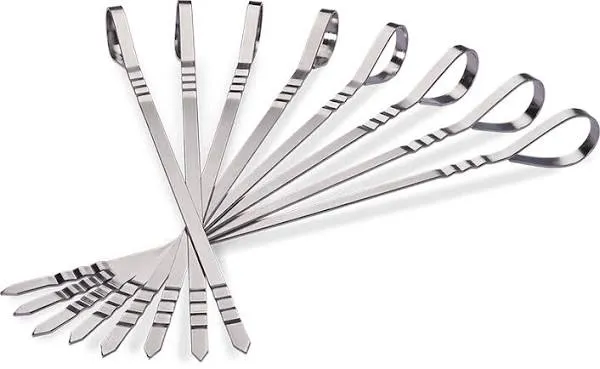 NAPOLEON Grilling Accessories 8 Piece Set Stainless Steel Skewer Lowes.com