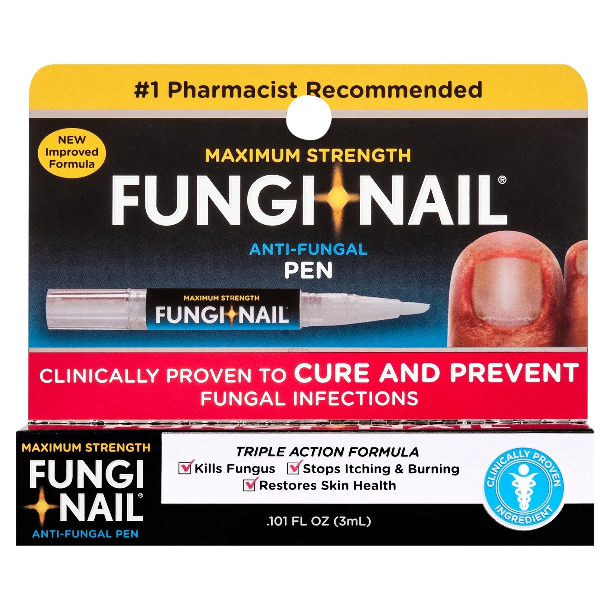 Fungi Nail Anti-Fungal Pen, Maximum Strength - 0.101 fl oz