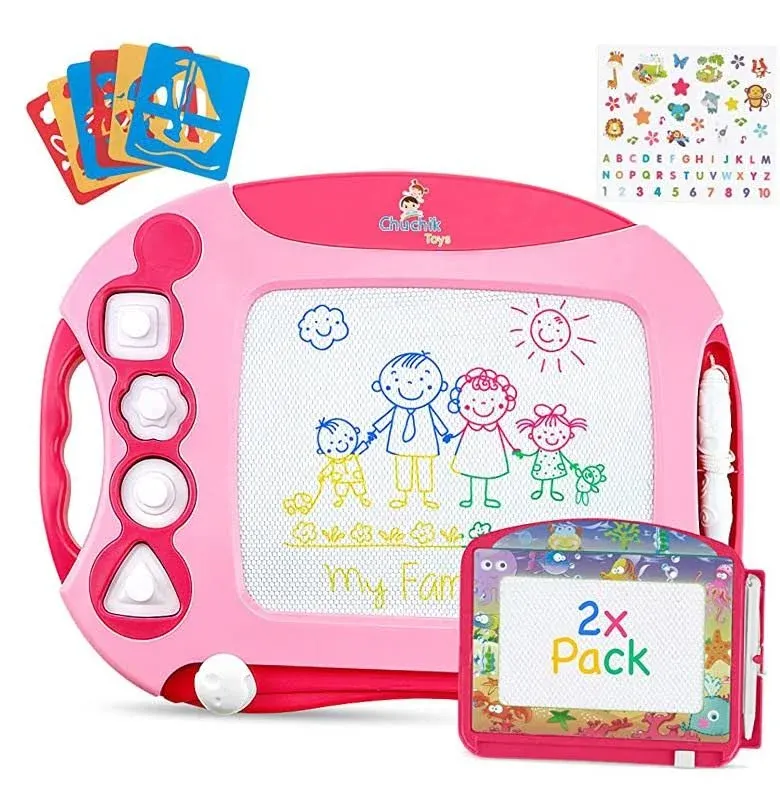 Chuchik Toys Magnetic Drawing Board for Kids and Toddlers. Large 15.7 inch Doodle ...