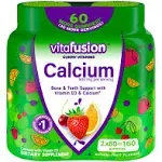 Vitafusion Calcium Gummy Vitamins, 2x80ct Twin Pack