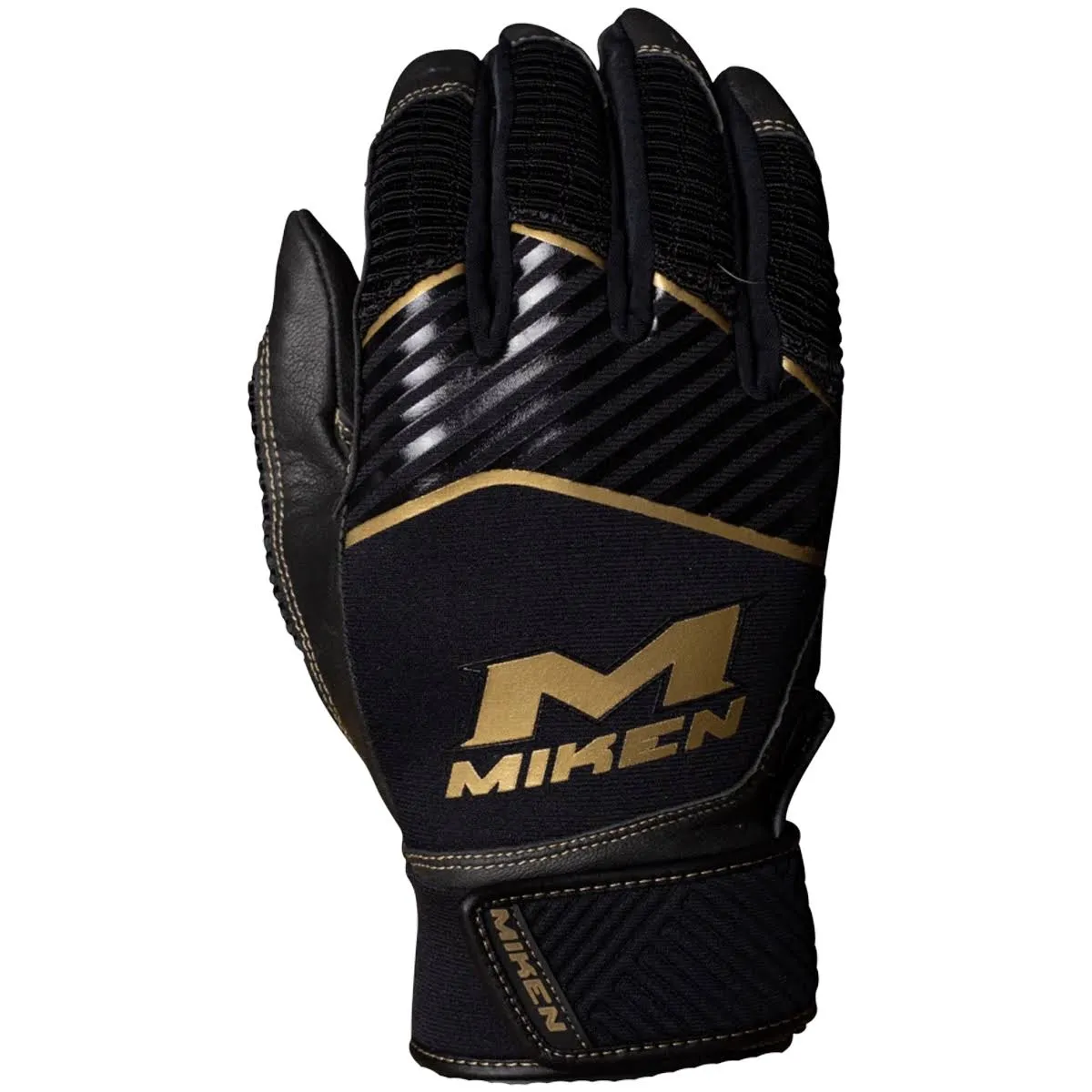 Miken Adult Gold Batting Gloves