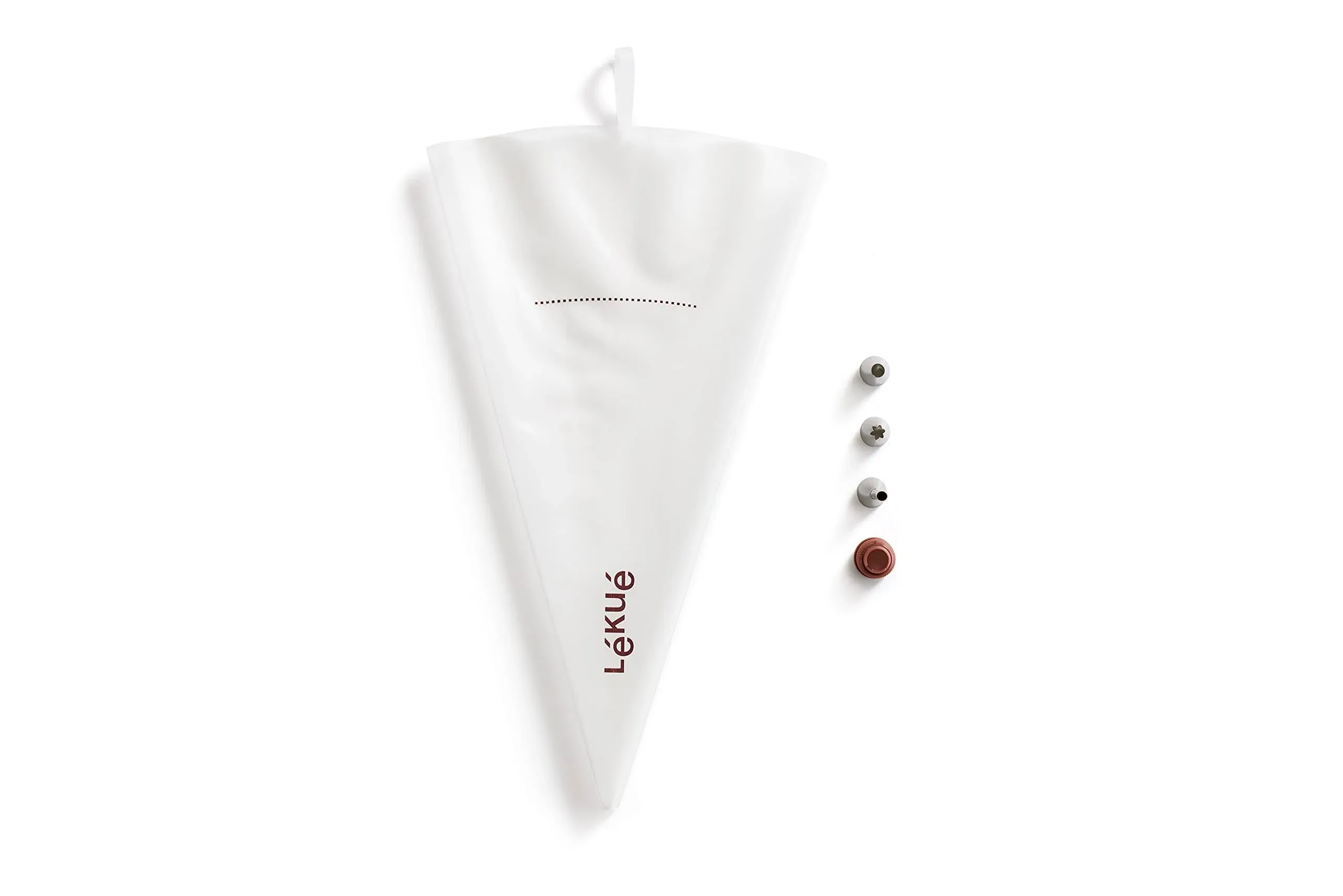 Lékué Reusable Piping Bag 5 piece Set, 15.7 x 8.9inch