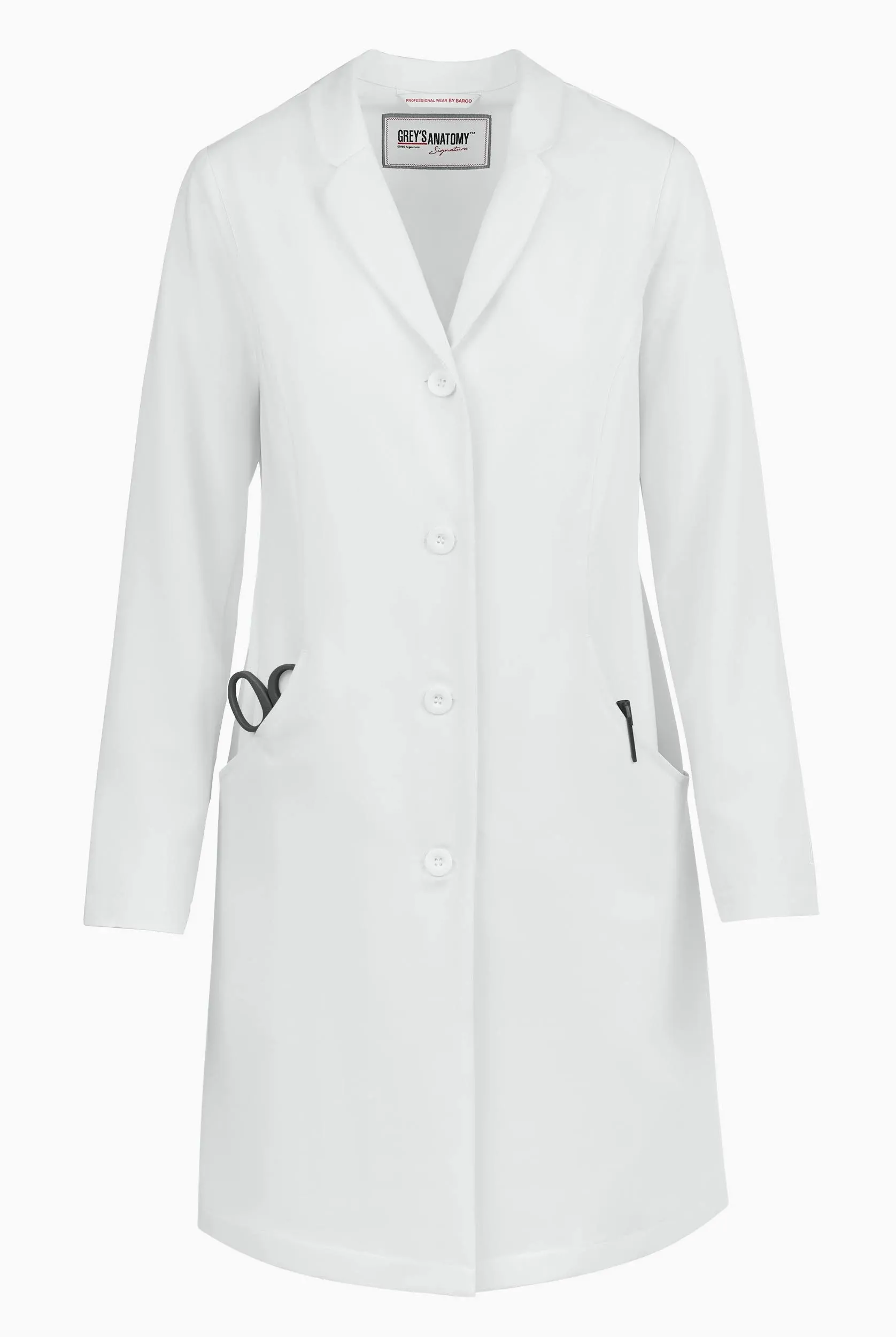 Grey's Anatomy by Barco Signature Women's Penelope 35" 5-Pocket Stretch Lab Coat ...