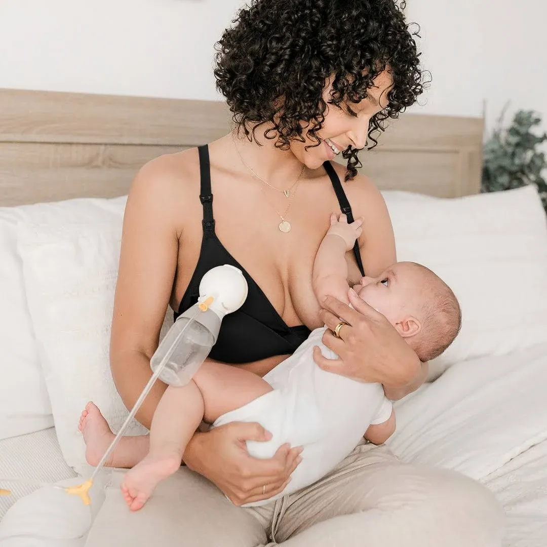 Kindred Bravely Minimalist Hands-Free Pumping & Nursing Plunge Bra