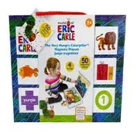 KIDS PREFERRED World of Eric Carle The Very Hungry Caterpillar Montessori Wooden Magnetic Set with Storage Box – Help Learn Colors, Shapes, Animals, Numbers, and More Medium