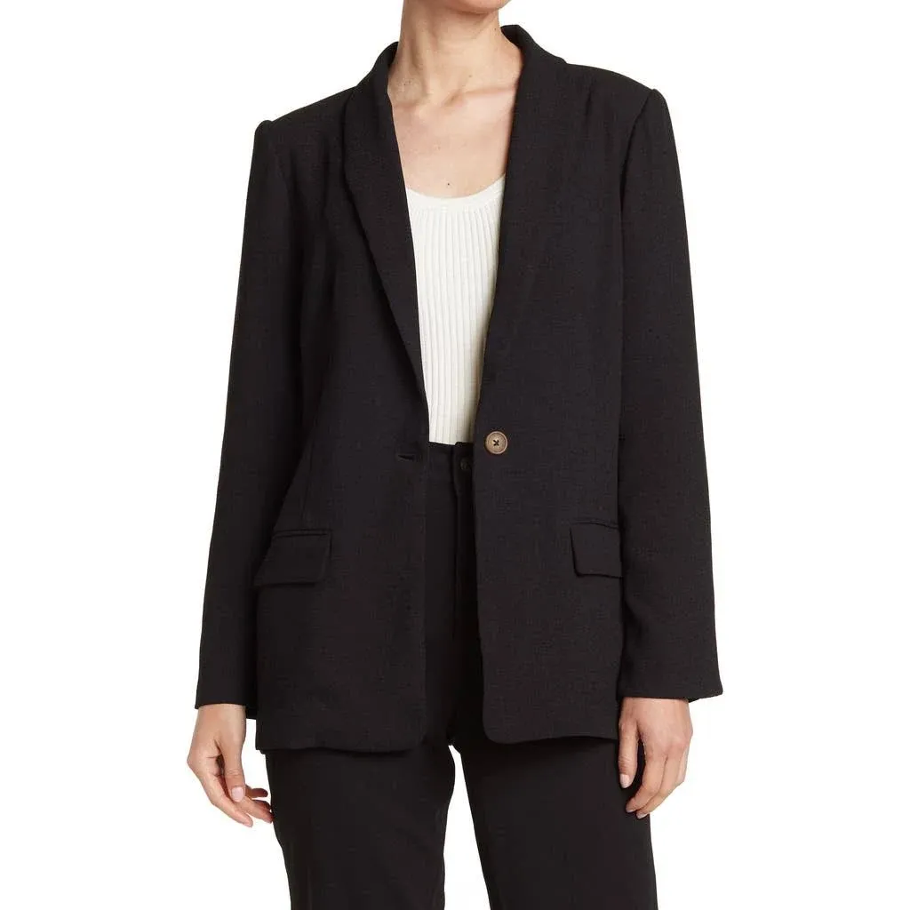 NWT BCBG SHAWL COLLAR ONE BUTTON BLAZER