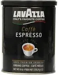 Lavazza Caffe Espresso Ground Coffee, 8-Ounce Cans (Pack of 3)