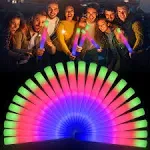 LifBetter Light Up Glow Sticks Bulk, LED Foam Sticks in The Dark with 3 Modes Flashing Led Foam Multicolor Batons Light up Party Favors for Birthdays, Weddings, Concerts, Festivals (30pcs)