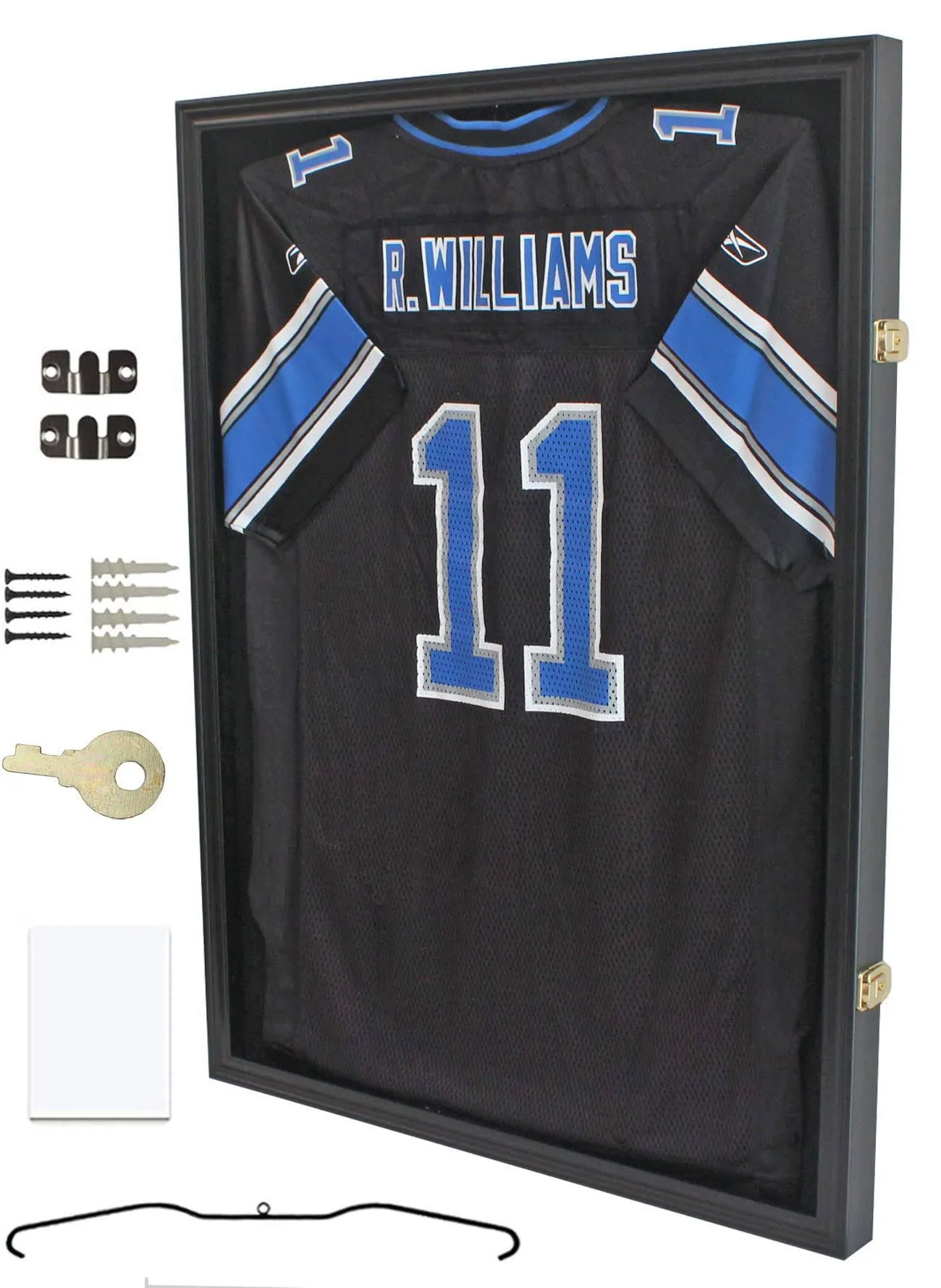 Displaygifts Jersey Display Frame Case Lockable, Large Sport Jersey Shadow Box ...