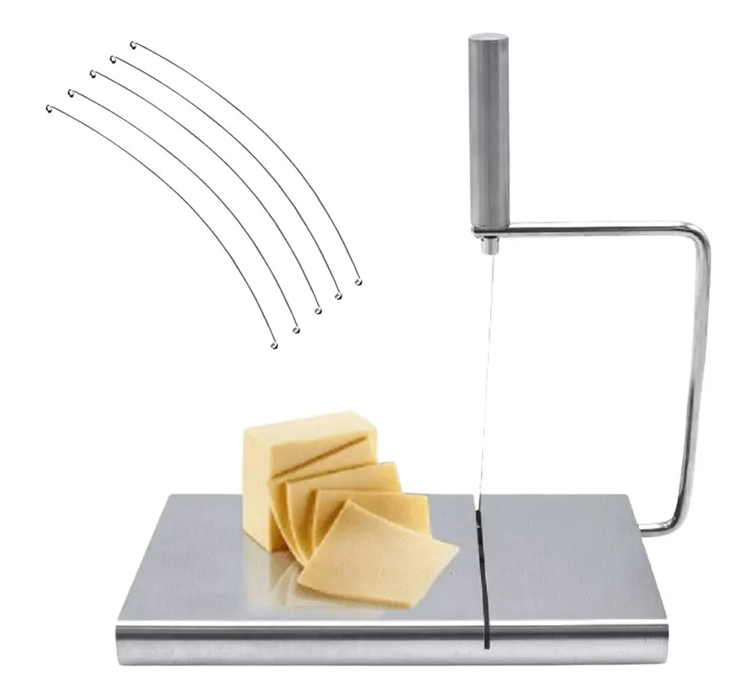 Dependable Industries Inc. Essentials Stainless Steel Cheese Slicer Board ...