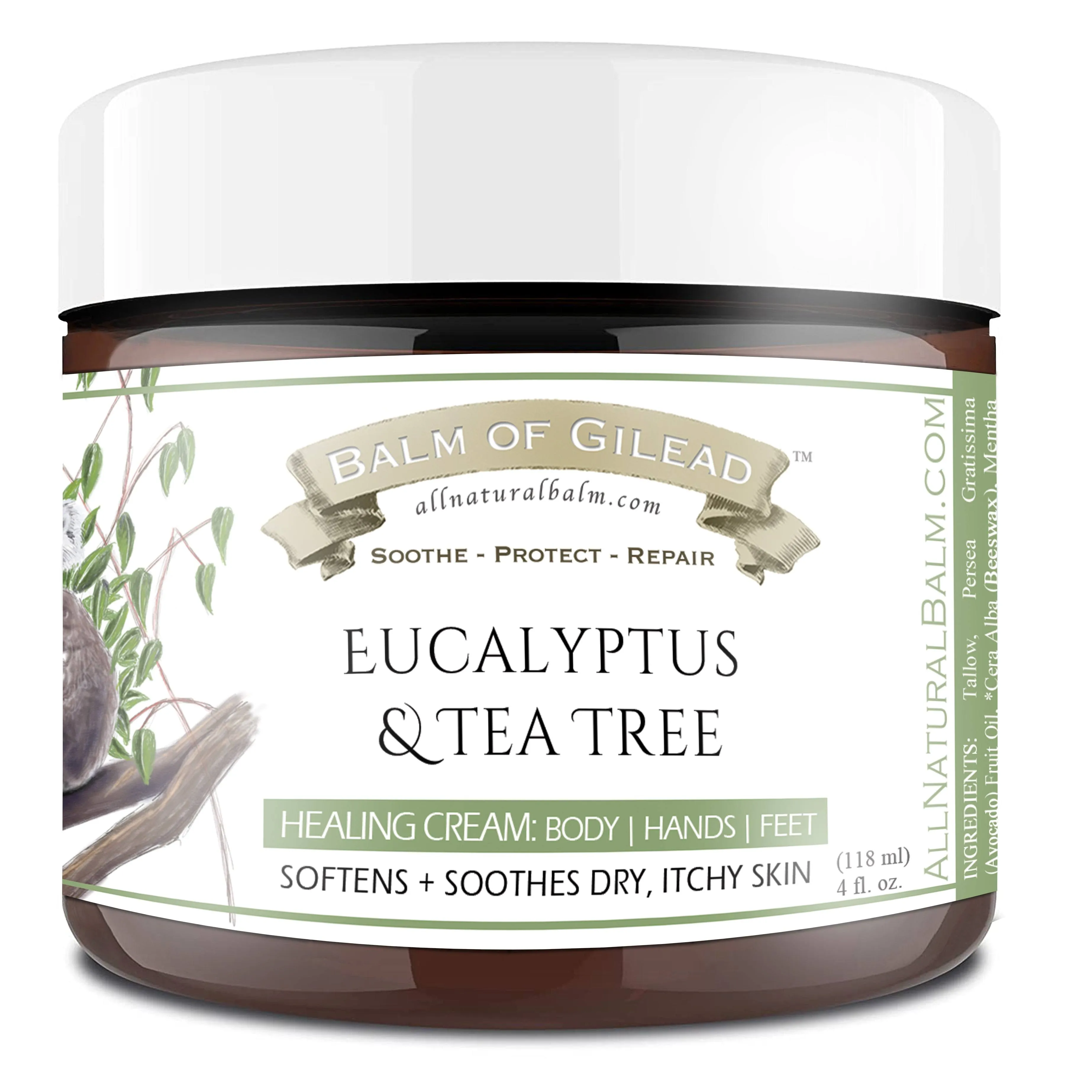 Balm of Gilead // Eucalyptus & Tea Tree Cream 4 oz