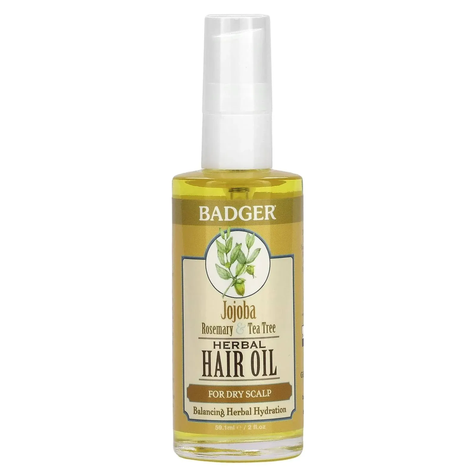 Hair Oil Jojoba  59 Ml By Badger Balm