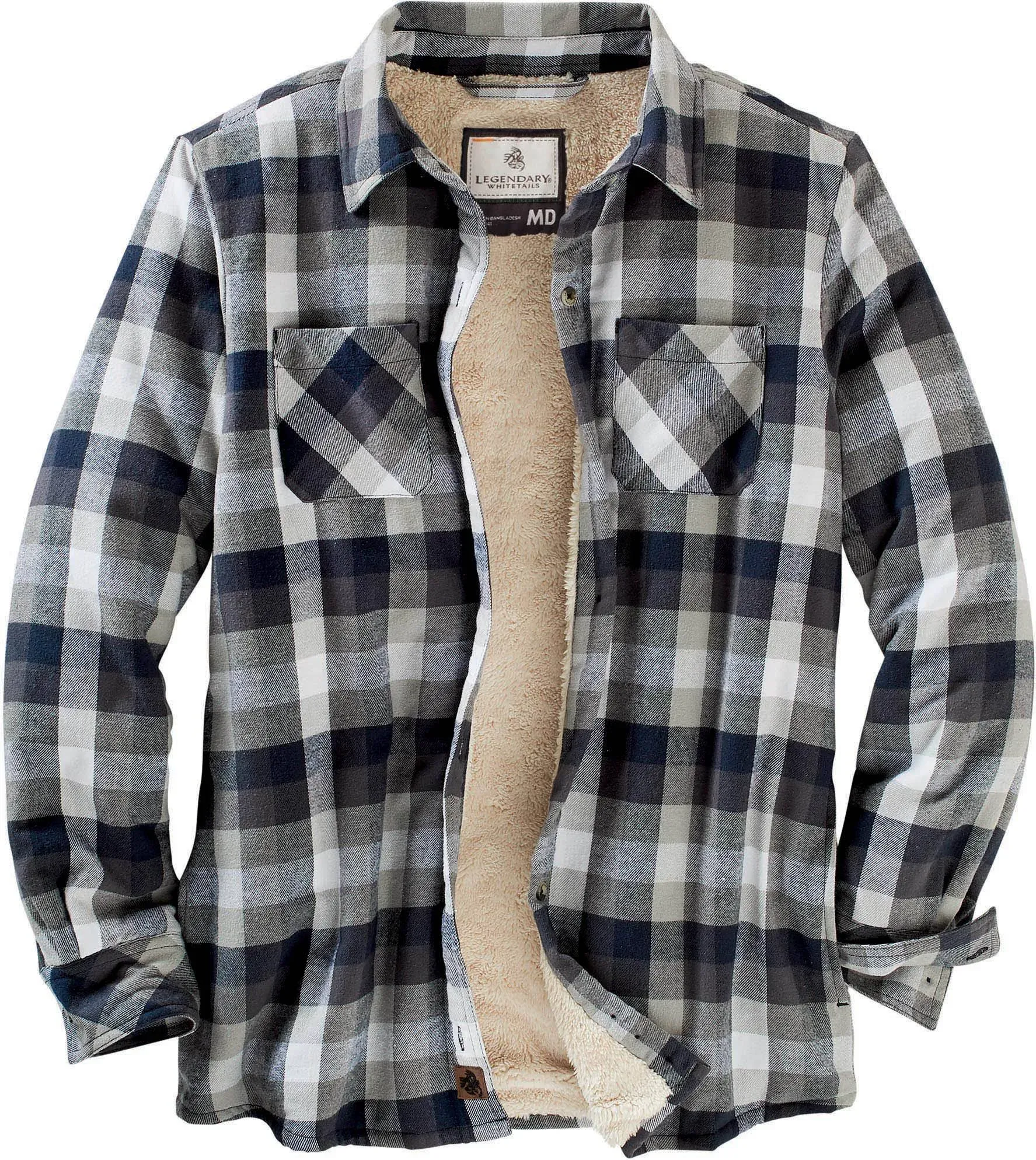 Legendary Whitetails Women's Open Country Fleece Lined Plaid Shirt Jacket