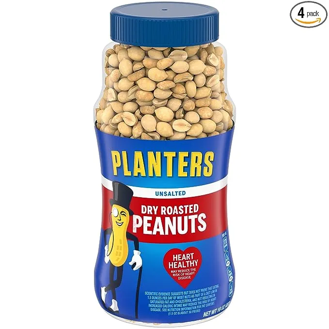 Planters Unsalted Dry Roasted Peanuts