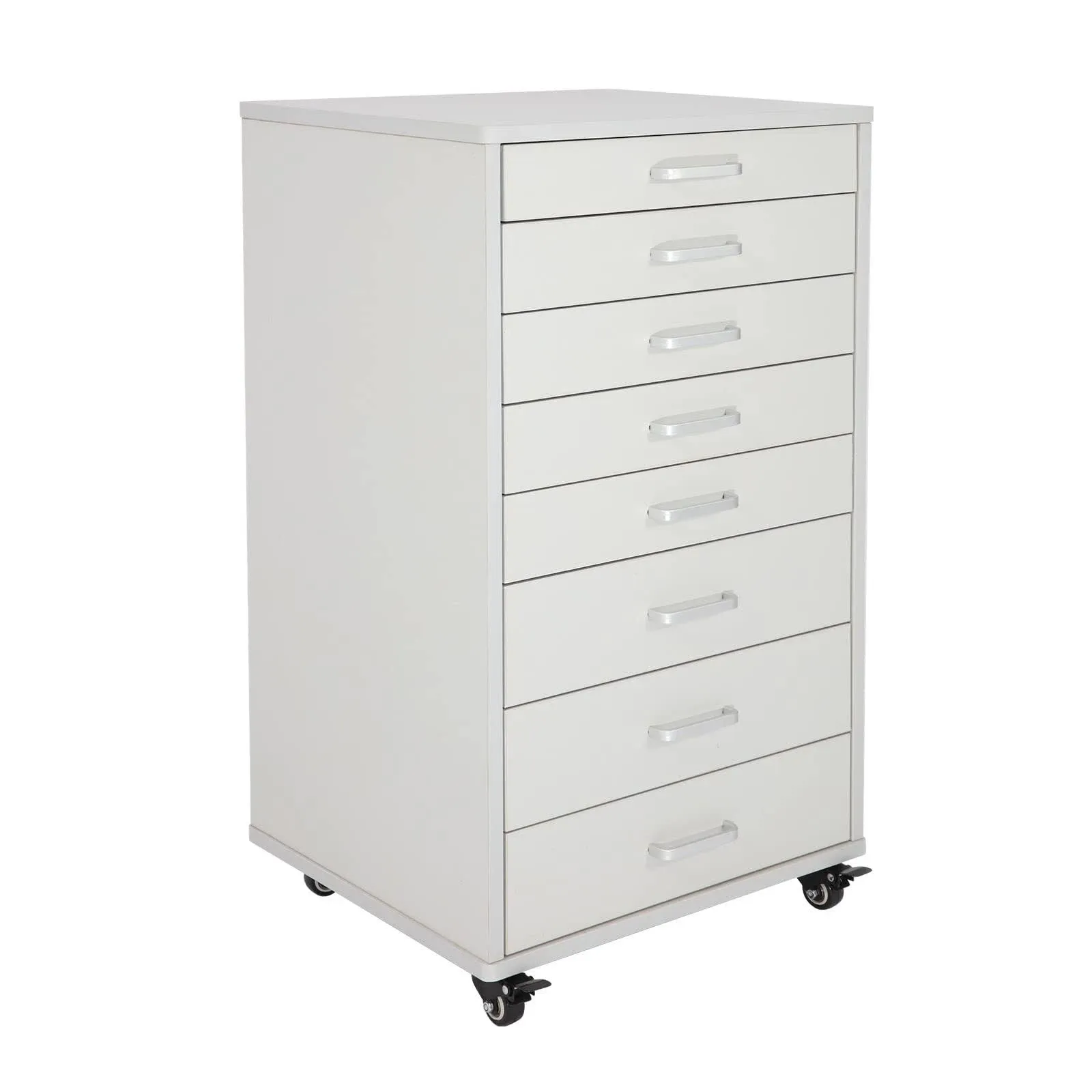 Medical Dental Assistant&#039;S Mobile Cabinet Alabama Cart Utility Cart 7 Drawer