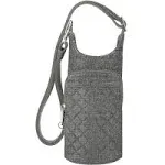 Travelon Anti-Theft Boho Insulated Water 10 x 4 x 5, Gray Heather Solid 