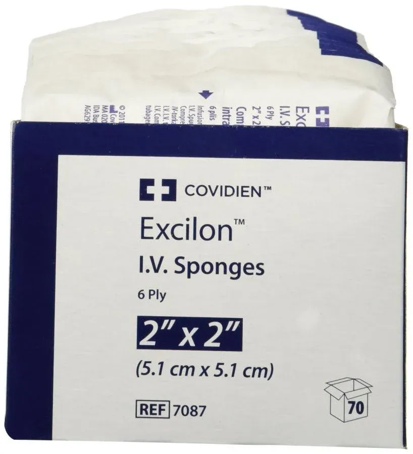 Excilon I.V. / Drain Split Dressing, 2 x 2 inch