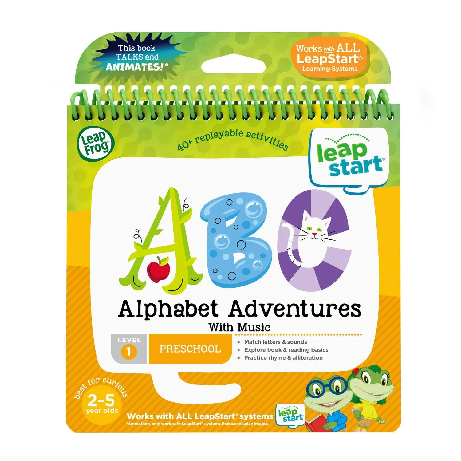 LeapFrog LeapStart Nursery Activity Book Alphabet Adventures And Letter Factory 