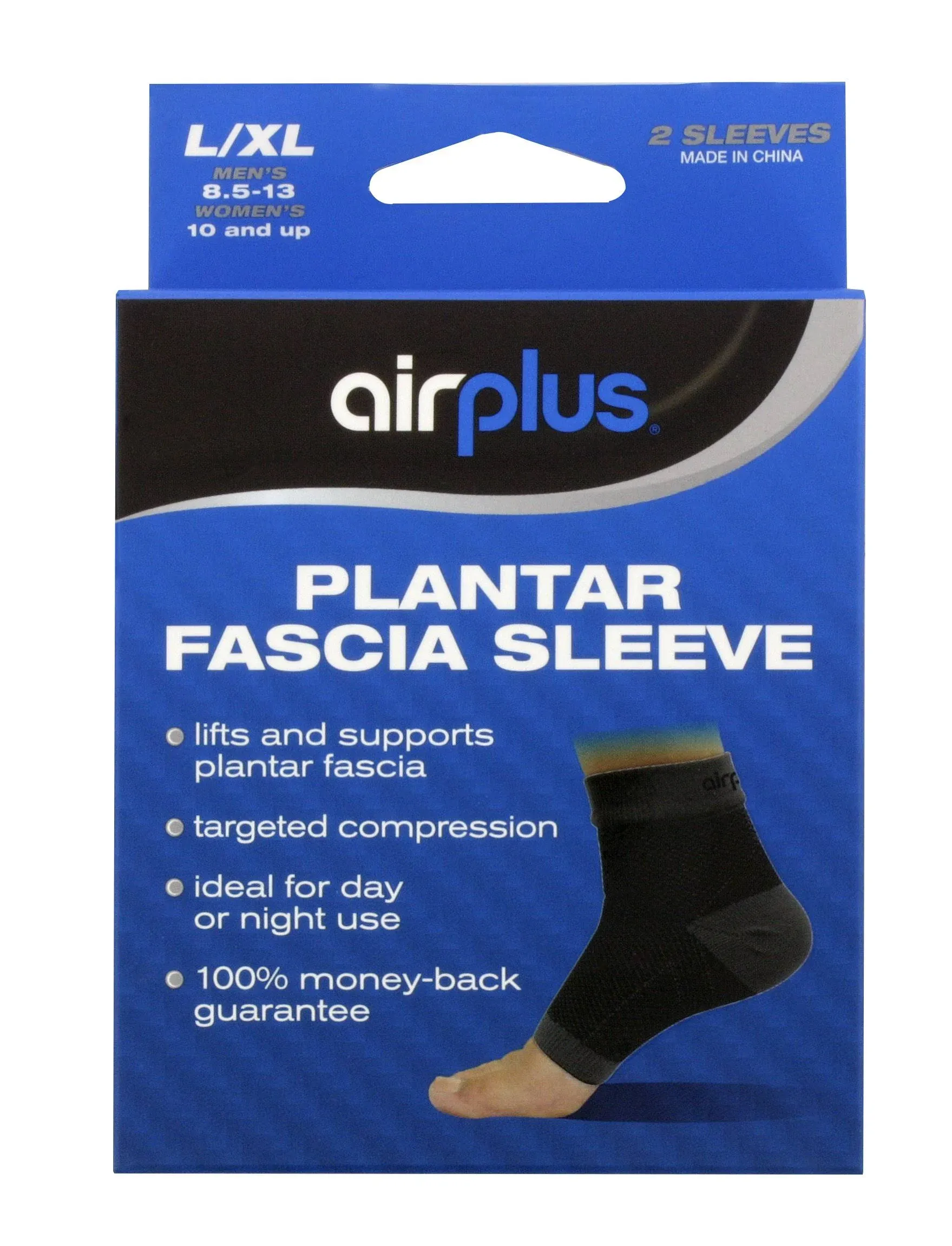 BRAND NEW AIRPLUS PLANTAR FASCIA SLEEVE UNISEX S/M 2 PACK