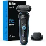 Braun Series 5 5118s Wet &amp; Dry Shaver With Turbo Mode, Foil Shaver &amp; Trimmer