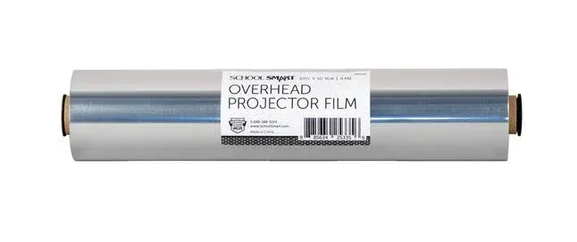 School Smart Overhead Projector Film Roll, 10-1/2 Inches x 50 Feet