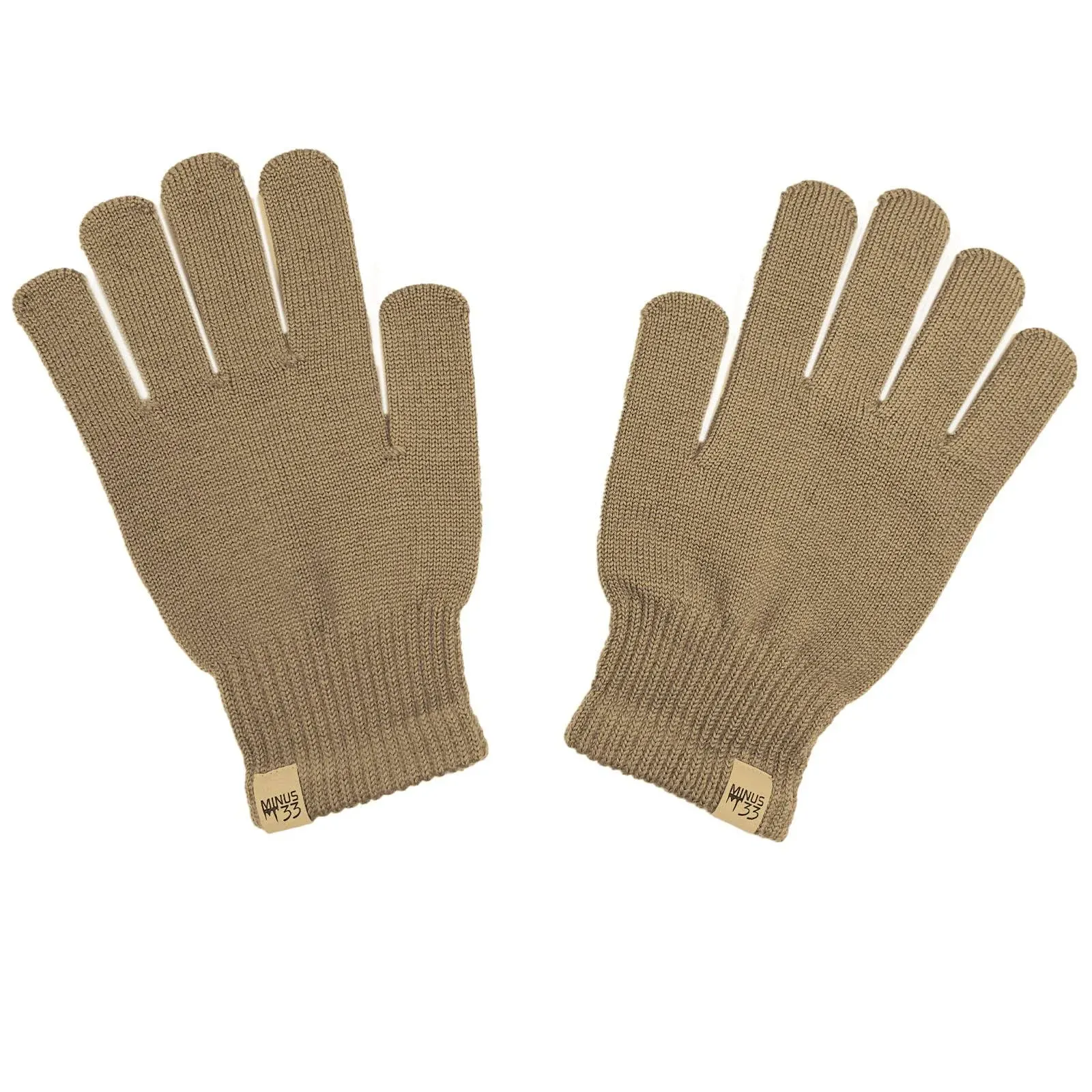 Minus33 Merino Wool Lightweight - Glove Liners Tan 499 / XL