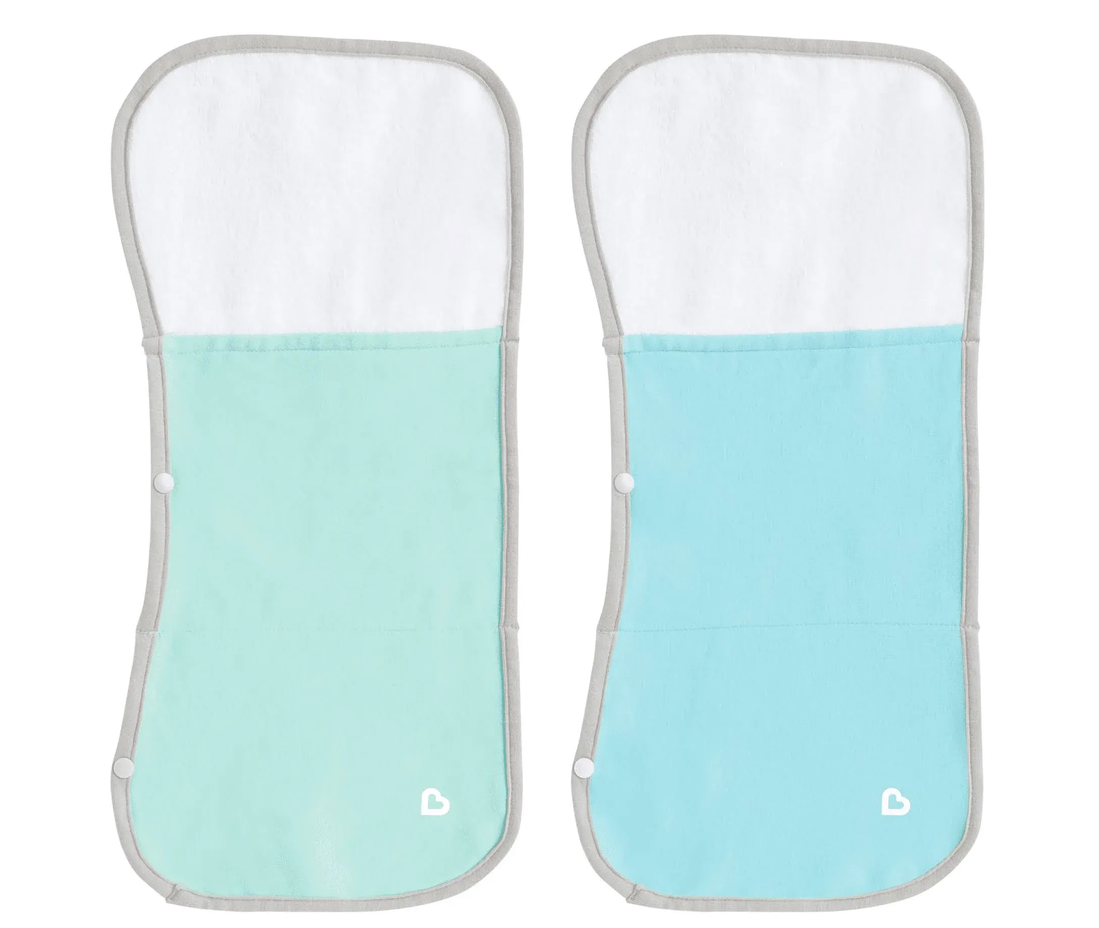 Munchkin TheraBurpee: 2 Pack Burp Cloths with Built-In Pockets, for Use with ...