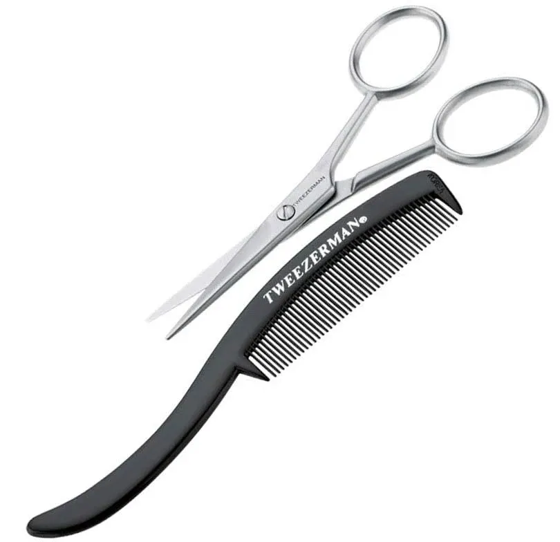 Tweezerman - Moustache Scissors & Comb