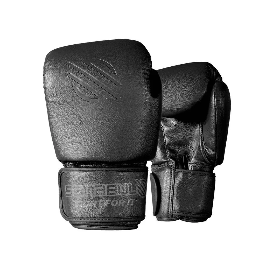 Battle Forged Muay Thai & Kickboxing Gloves | Sanabul Black / 14 oz