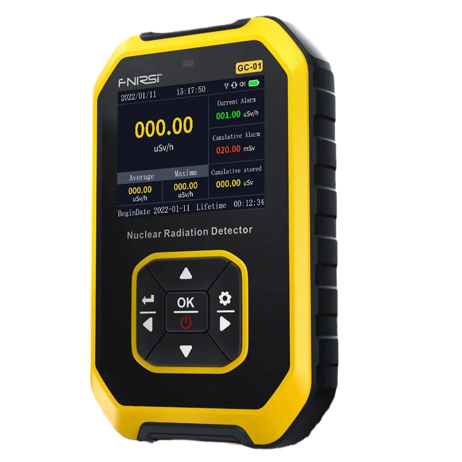 FNIRSI FNIRSI-GC01 Geiger Counter Nuclear Radiation Tester Food & Nuclear Sewage ...