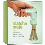 Matcha Mate Electric Powered Bamboo Whisk - Traditional Whisking with Electronic Precision - Rechargeable Portable Matcha Tea Frother, Stirrer, Mixer, Making Machine Set Accessories Kit - Macha Gift