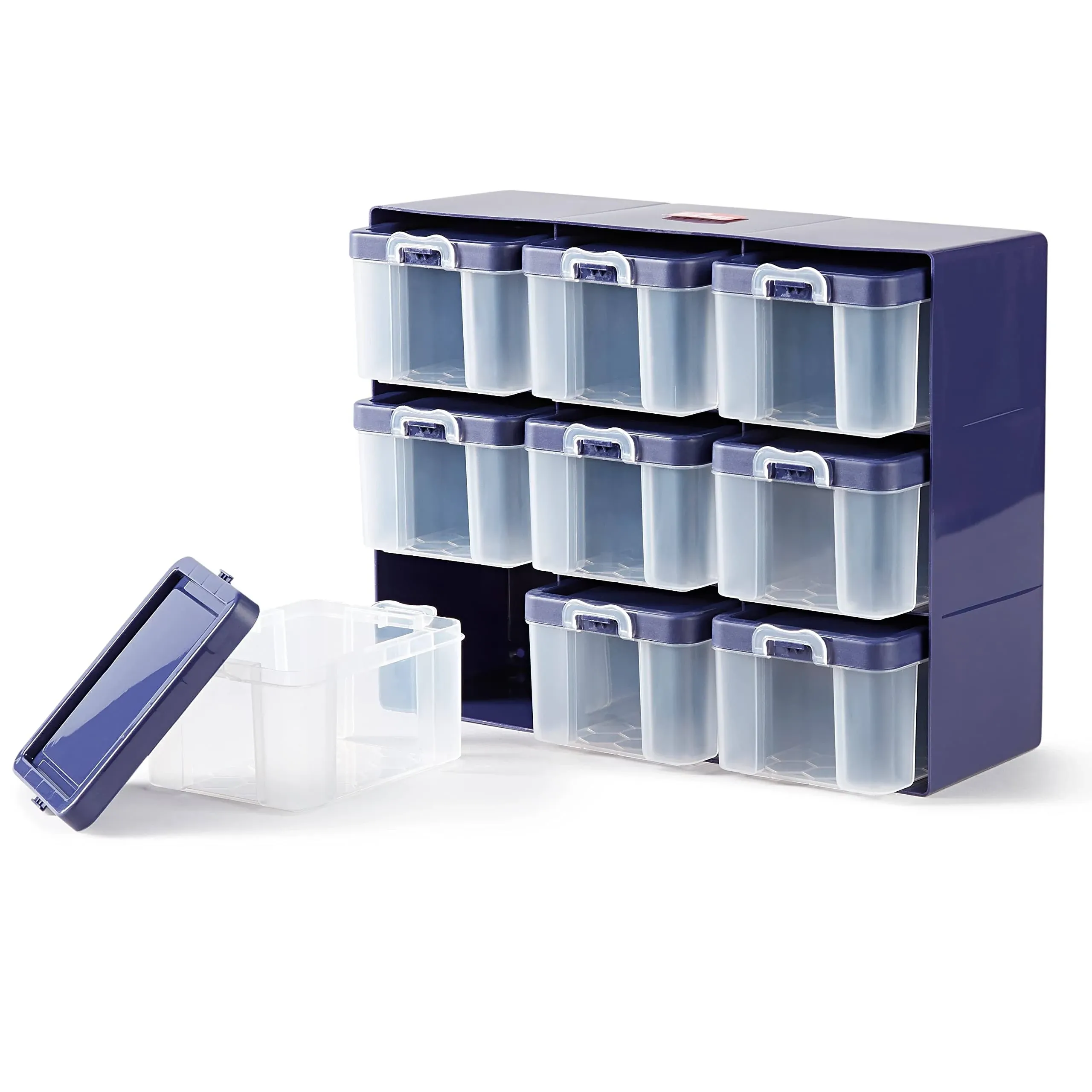 Prym Organizer Box, Clear, 9 Compartments