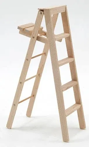 Handley House Dollhouse Miniature Unfinished Step Ladder