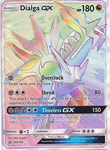 Pokemon - Dialga GX - 164/156 - Secret Rare - Sun & Moon: Ultra Prism