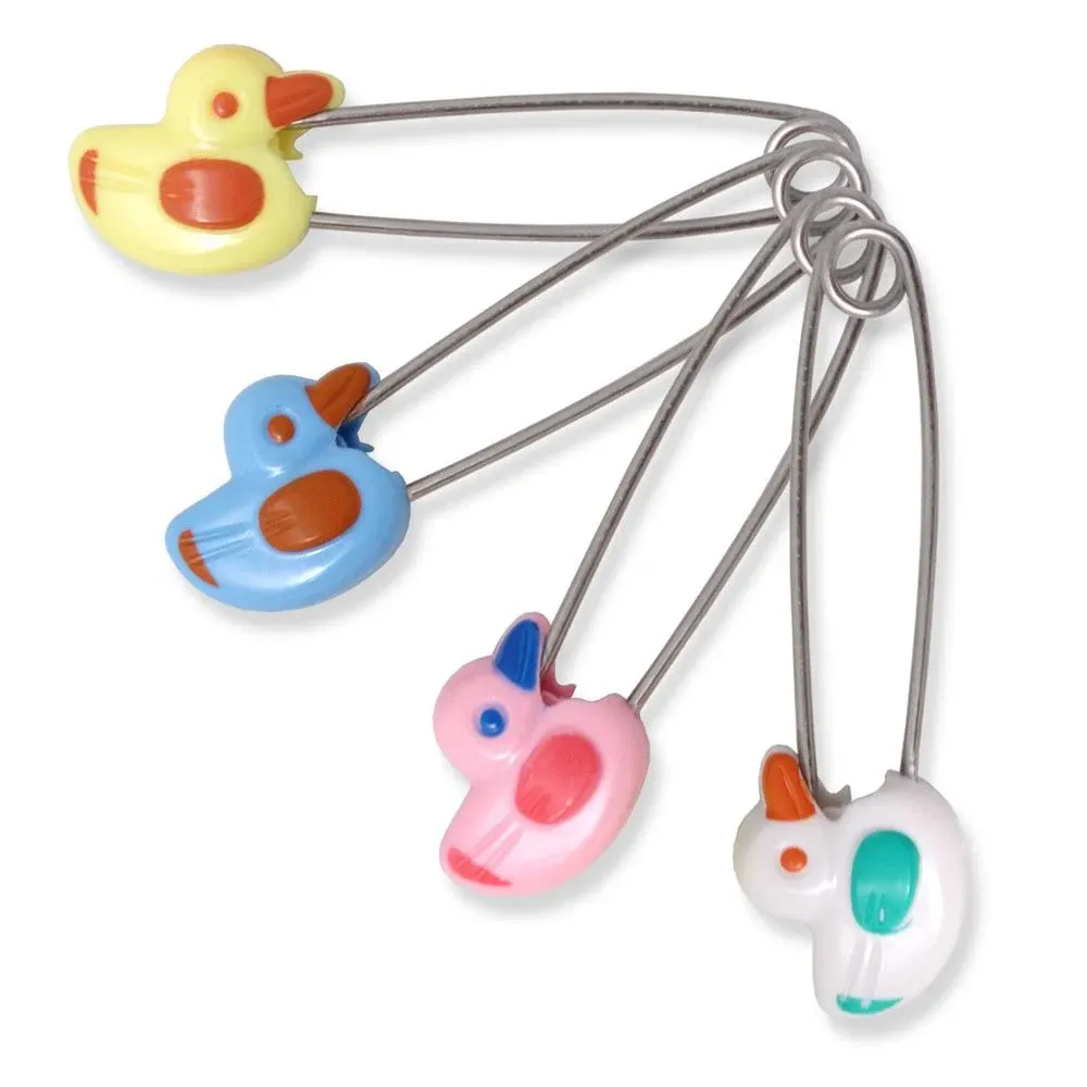 Rearz - Jumbo Duck Steel Locking Diaper Pins White