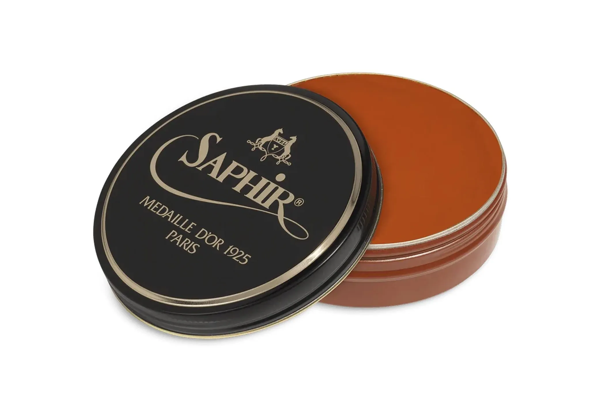 Saphir Médaille D’or Pate De Luxe Wax Polish - Cognac Brown