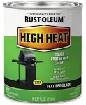 Rust-Oleum 7778502 High Brush On Paint Heat Protective Enamel, 32 Fl Oz (Pack of 1), Bar-B-Que Black