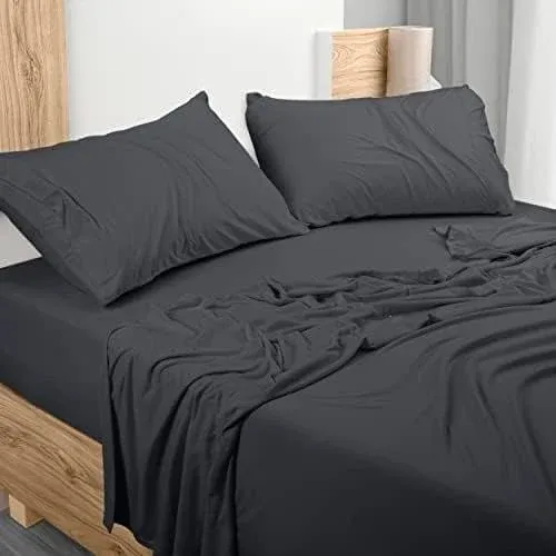 Utopia Bedding Twin Sheet Set - Jersey Knit Sheets 3 Piece Twin Jersey Sheet Set ...