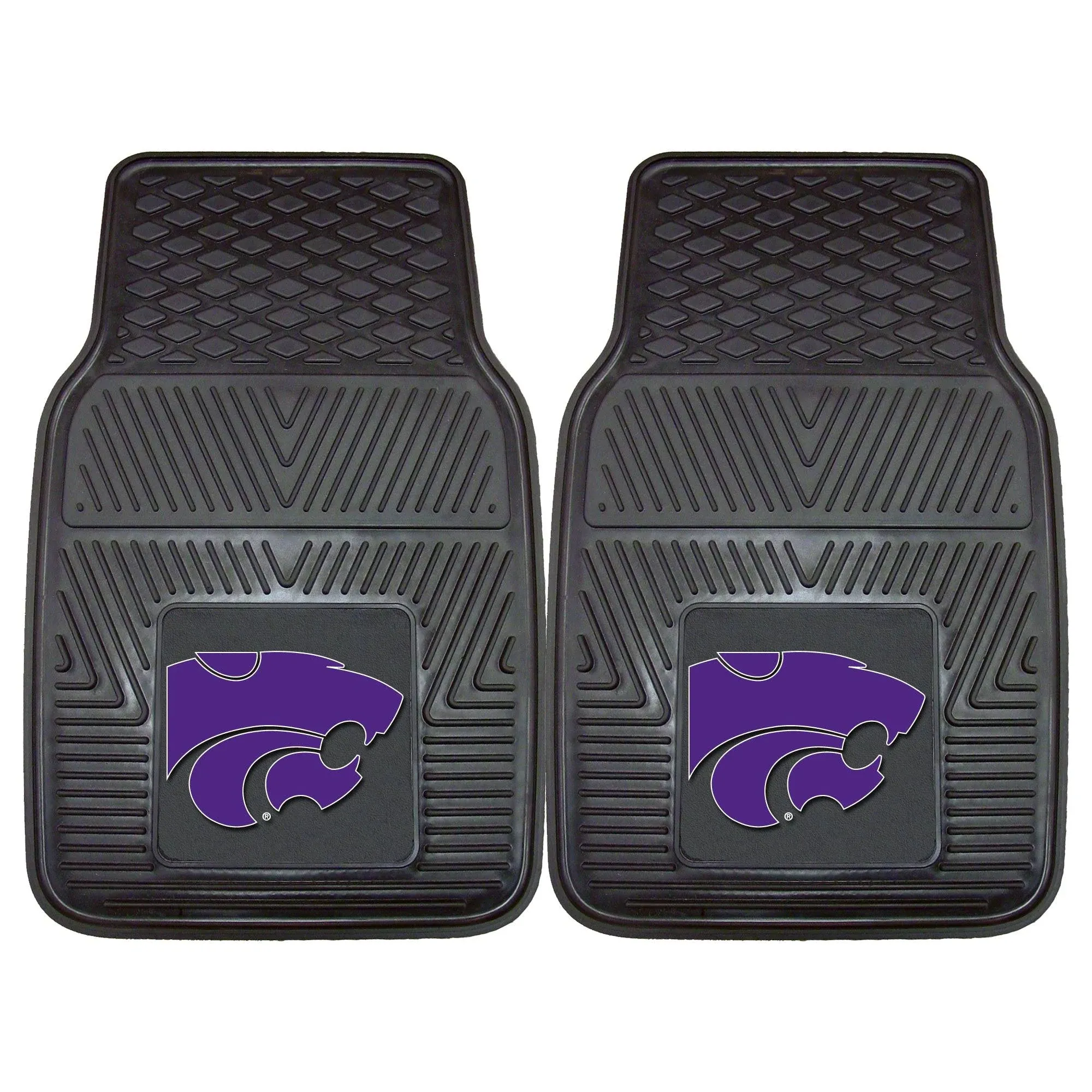 FANMATS Kansas State 2-pc Vinyl Car Mat Set