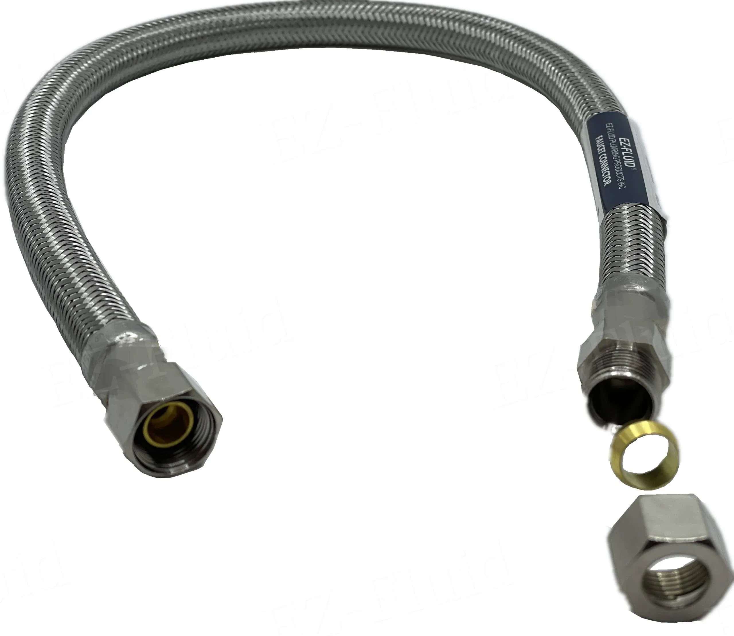 EZ-Fluid Plumbing Faucet Connector Line Extension