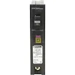 Square D HOM115PDFC Homeline Single-Pole Dual Function Circuit Breaker, 15 Amp