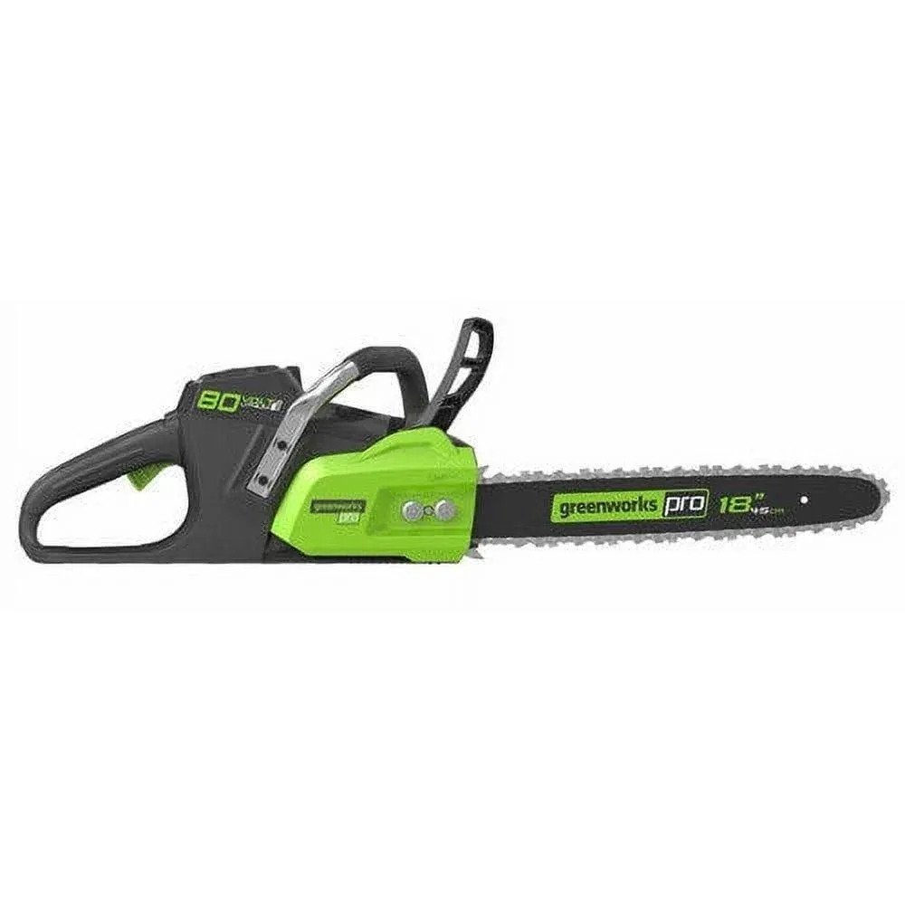 Greenworks 2000002 80-Volt 18-inch 2.0Ah Heavy Duty Cordless Chainsaw Kit